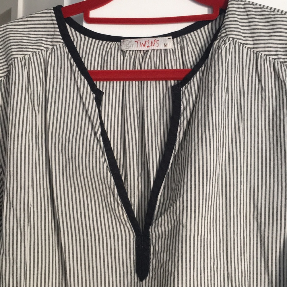 Striped tunic. Beach to bar!